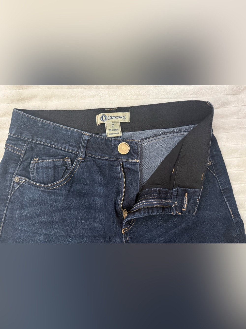 “NWOT” Democracy Dark Indigo Flare Jeans - Picture 2 of 8